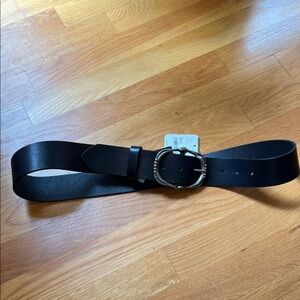 Free People Black Leather Belt